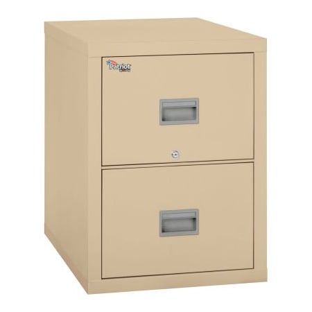 Fire King Fireking Fireproof 2 Drawer Vertical File Cabinet Letter 17-3/4"Wx31-9/16"Dx27-3/4"H Parchment 2P1831-CPA